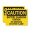 Signmission Battery Charging Station No Smoking Or Open Flames OSHA Caution Sign, Plastic, 10in W x 7in L, 2PK OS-2PACK-CS-P-710-L-19115 - alternate 1